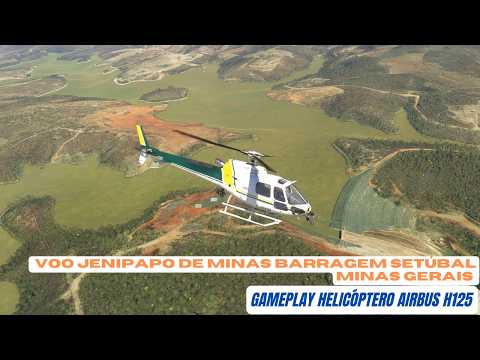 MICROSOFT FLIGHT SIMULATOR 2020 Gameplay Voo Jenipapo de Minas Barragem Setúbal Minas Gerais