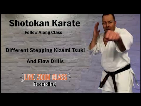 Shotokan Karate Follow Along Class Kizami Tsuki And Flow Exercises