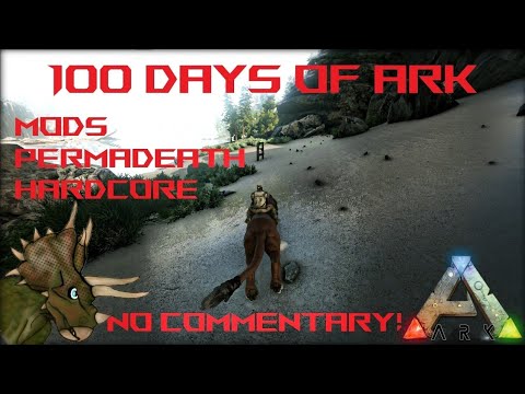 Finally! A peaceful place!| Surviving 100 Days on ARK PERMADEATH!