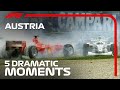 Top 5 Dramatic Moments | Austrian Grand Prix