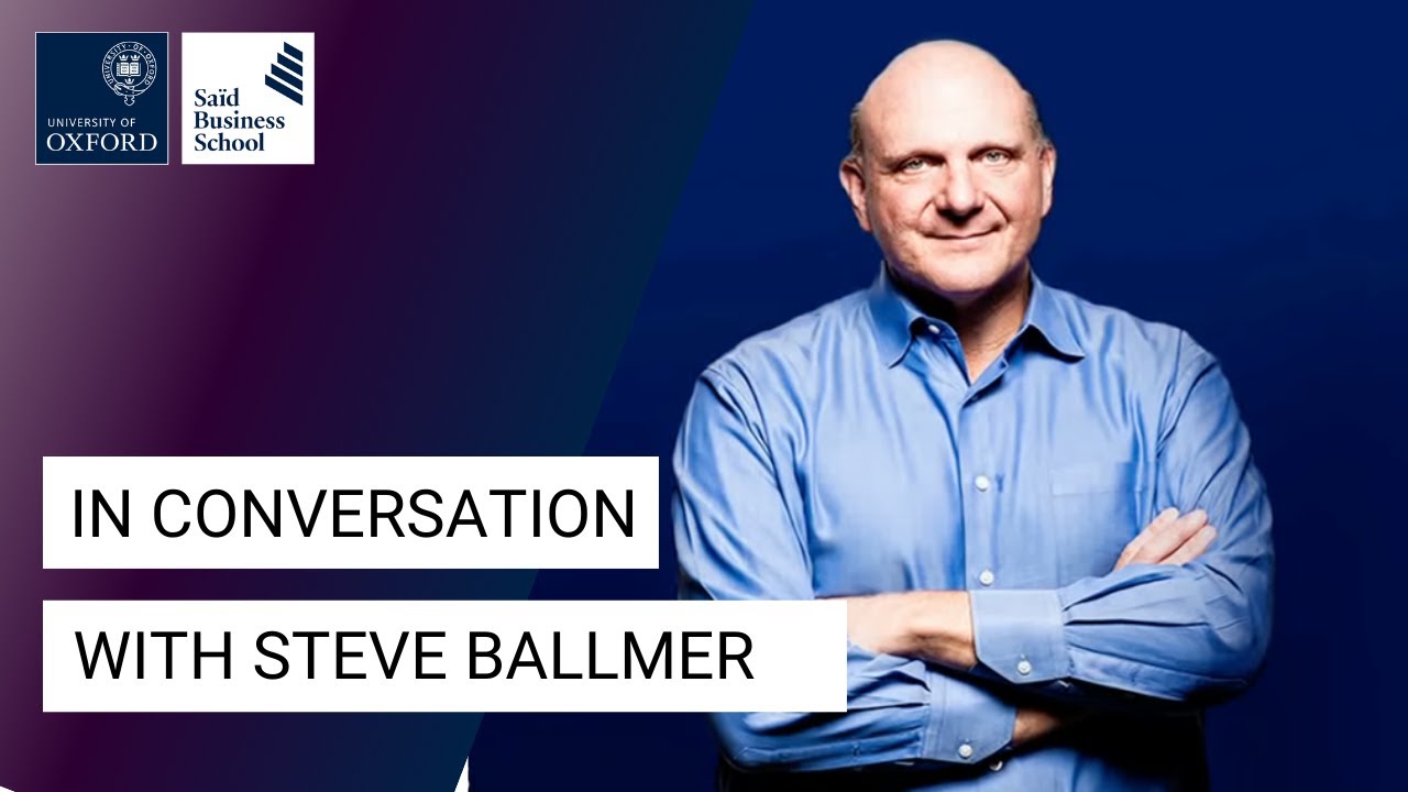 Steve Ballmer: Microsoft and my passion for business - YouTube