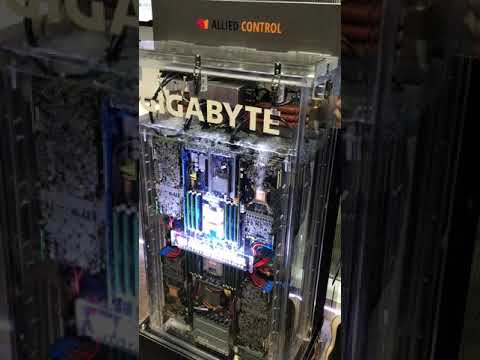 Two-Phase Liquid Immersion Cooling by Gigabyte at CES2019