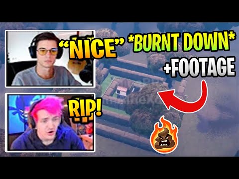 Streamers React To "WAILING WOODS" *BURNING* DOWN In Fortnite! *RIP* (Fortnite Battle Royale)