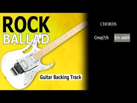 Rock Ballad SteveVai Guitar BackingTrack 66 Bpm Em