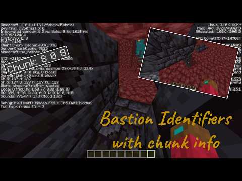Bastion identifiers with chunk coordinates/chunk borders
