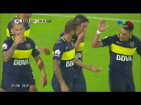 Gol de Peruzzi (0-2) / Vélez 1 - 3 Boca Juniors - Fecha 19 Torneo Argentino 2016/17
