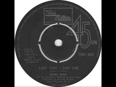 UK New Entry 1974 (95) Diana Ross - Last Time I Saw Him
