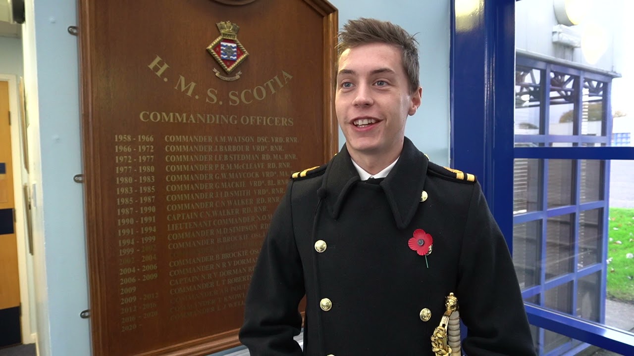 Royal Naval Reserve Unit HMS Scotia Prepare For Remembrance Sunday Parade