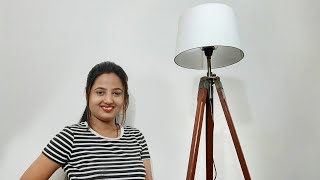 Tripod Floor Lamp | Tripod floor lamp setup | Stand lamp, office lamp, Floor Lamp Review