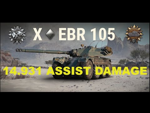 Panhard EBR 105 | 14.931 Assist Damage on Studzianki #WorldofTanks #WoT