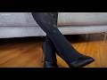 High Heels Black Tights And A Cute Little Skirt