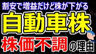 【トヨタ・日産決算から読み解く投資戦略】自動車銘柄の株価が上がらない理由。株価を左右する3つのポイント