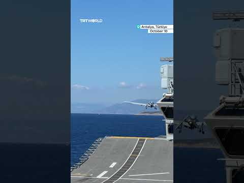 Bayraktar TB3s launch in record 50 seconds during Mediterranean drill