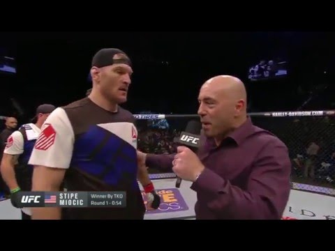 UFC 195: Stipe Miocic Octagon Interview