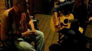 Jerid Mullis singing and Jake Underwood playing guitar to Jason Aldean Lonesome USA