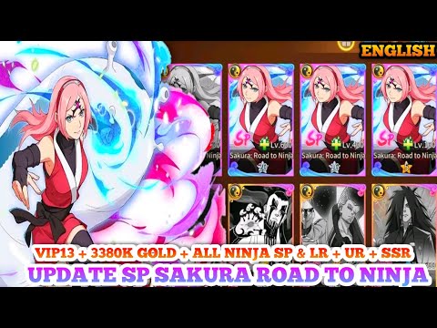 Update Ninja SP 'Sakura' Naruto Eng P'Server - V13 , 3380K Gold , All Ninja LR & SP , Gift Code