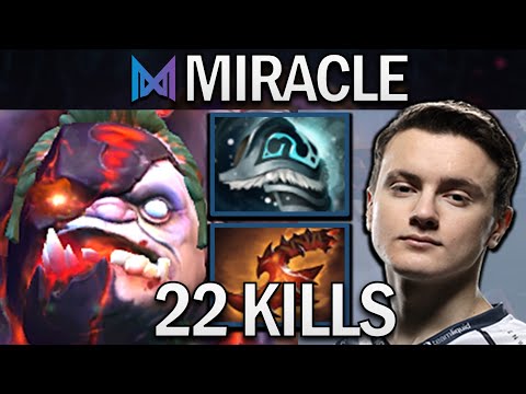 Pudge Dota 2 Gameplay Nigma.Miracle with 22 Kills and Standard New Build #dota #dota2