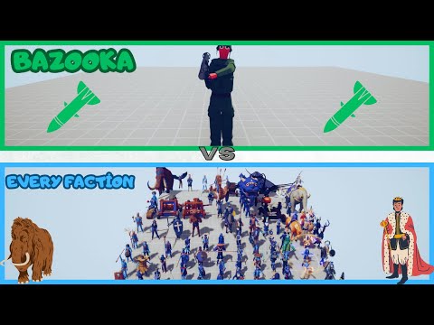 BAZOOKA vs EVERY FACTİON l Totally Accurate Battle Simulator