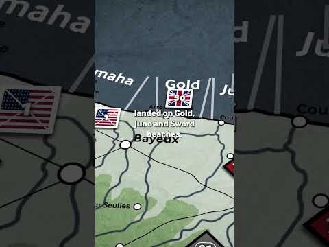 D-Day land operations in under a minute!