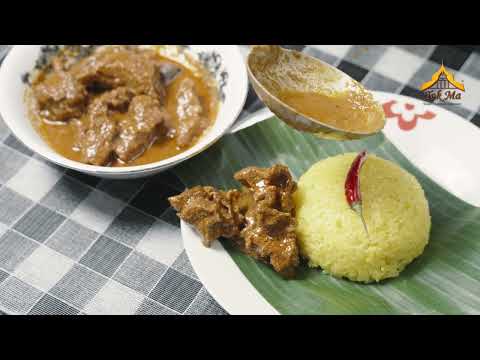 Nasi Kunyit Daging Kerutub