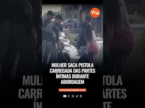 Mulher é flagrada com pistola escondida nas partes íntimas em Goiás