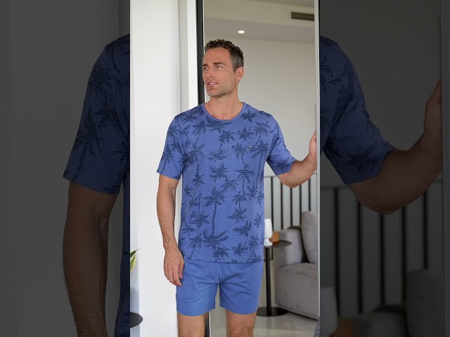 Vídeo relacionado con TRAMAS+ Pijama de Hombre Largo,100% Algodón, con Manga Larga y Pantalón Largo, Conjunto de Ropa para Dormir Entretiempo - M, Cuadro Joshua, Azul Marino