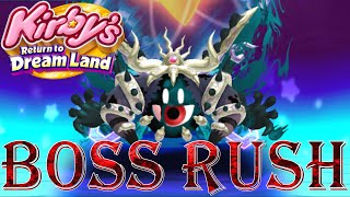 Kirby's Return to Dream Land - True Arena Rush (All Boss Fights, No Damage)