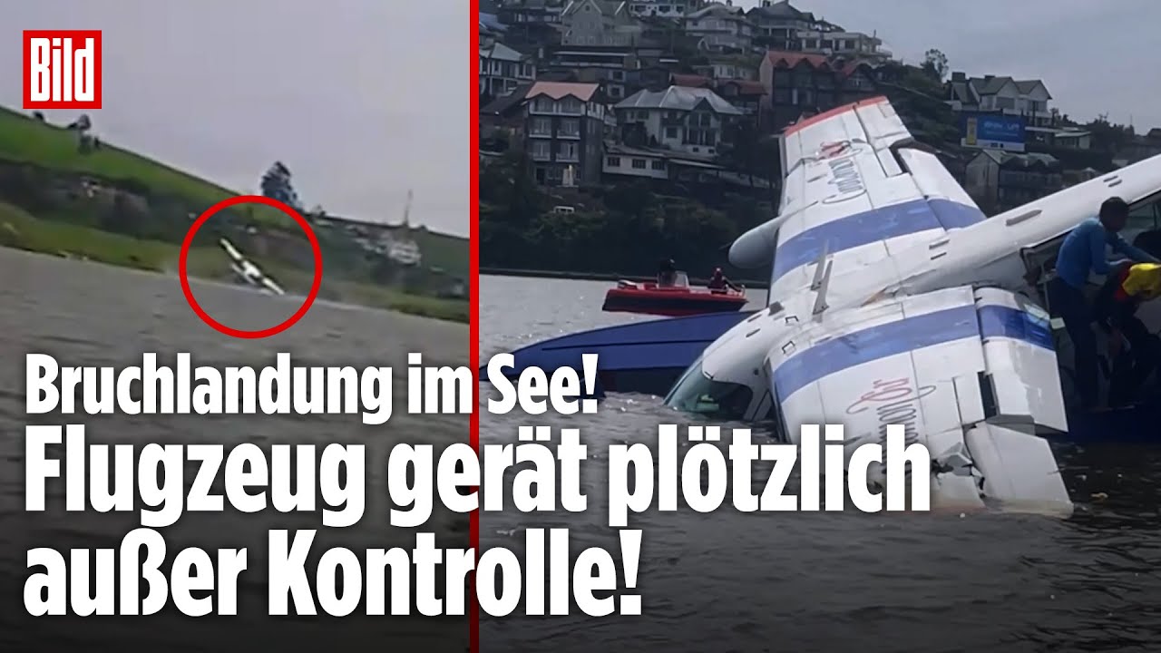 SRI LANKA: Schock-Moment! Flugzeug gerät plötzlich außer Kontrolle! Bruchlandung auf dem Wasser