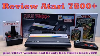 Full review of the Atari 7800+, with CX40+ wireless joystick and Bounty Bob Strikes Back 7800