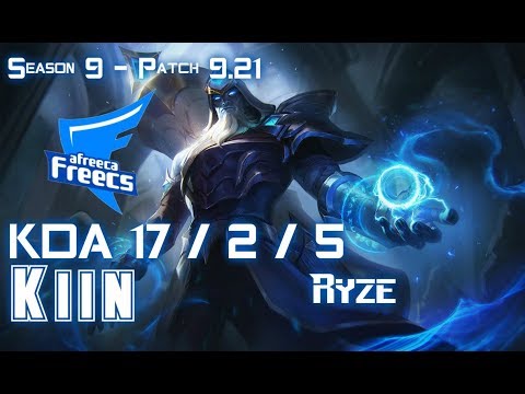 AFs Kiin RYZE vs KAYLE Top - Patch 9.21 KR Ranked