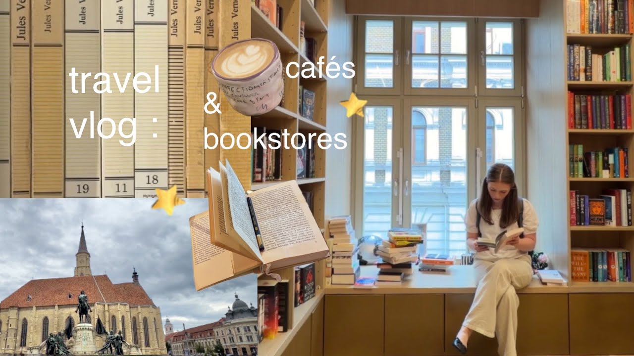 travel vlog: gloomy summer in Transylvania (visiting cafés&bookstores, catching up w/ friends) ☕️📖🌧️