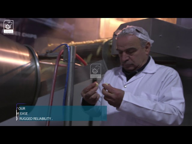 zirve extrusion | Nouveau modèle de ligne de production de chips de maïs #LC203- Avec un nouveau four à air chaud 3 couches