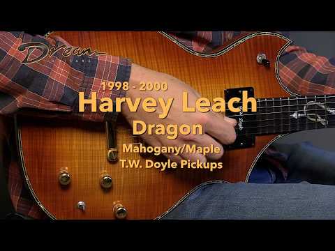 1998-2000 Harvey Leach Dragon, Mahogany/Maple/TW Doyle Pickups image 24