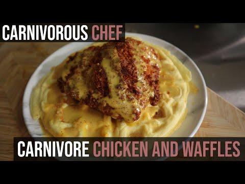 Low Carb Chicken and Waffles for the [Carnivore Diet] -- Low Carb Protein Waffles Recipe