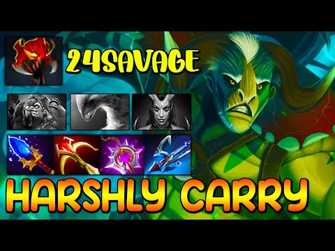 HARSHLY CARRY BUILD [ ElderTitan ] ULTRA BEYOND SAVAGE - UNSTOPPABLE 24SAVAGE - DOTA 2 GAMEPLAY