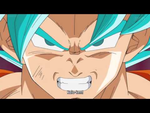 Super Saiyan Blue Kaioken x10 Goku versus Hit!