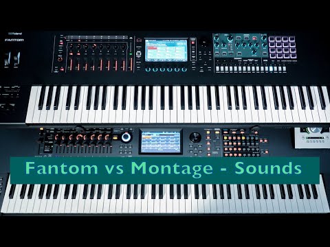Roland Fantom Vs Yamaha Montage - Sound Comparison - NO TALKING