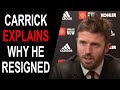 Michael Carrick Explains Why He STEPPED DOWN In Post Match Press Conference