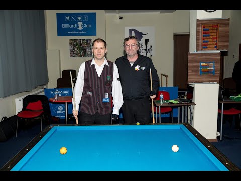 Czech 3-cushion league - 11th round Vladimír Hambálek v Dion Nelin, Engin Ferahli v Adam Bača