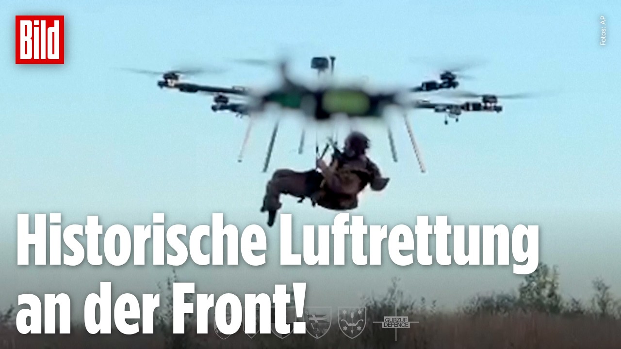 Kriegsführung der Zukunft? Drohne schleppt erstmals verletzten Soldaten ab!
