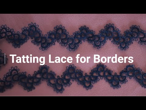 Tatting Lace simple Pattern For Borders | In Tamil | Thread and Needle