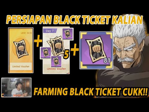🔥🔥FARMING BLACK TICKET UNTUK PERSIAPAN GACHA LIMITED CHARACTER - ONE PUNCH MAN: The Strongest