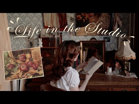 Leben im Atelier & Malen im Herbst 🍁 Ölmalerei, Bestellungen verpacken, Umzug in ein neues Atelier!