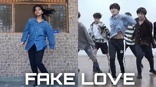🇮🇳 BTS - FAKE LOVE | DANCE COVER | HBD JUNGKOOK 🐰💝 #shorts #bts