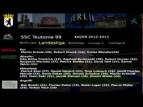 SSC Teutonia 99 KADER 2012 2013 Berlin Landesliga 2 Abteilung