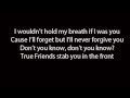 Bring Me The Horizon - True Friends (Lyrics)
