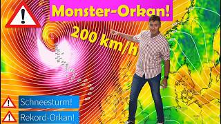 🌀 Stärkster Herbst-Orkan aller Zeiten rast heran – wie nah kommt das 934-hPa-Mon