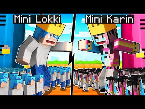 ESERCITO di MINI LOKKI CONTRO KARIN a SCUOLA su MINECRAFT ITA