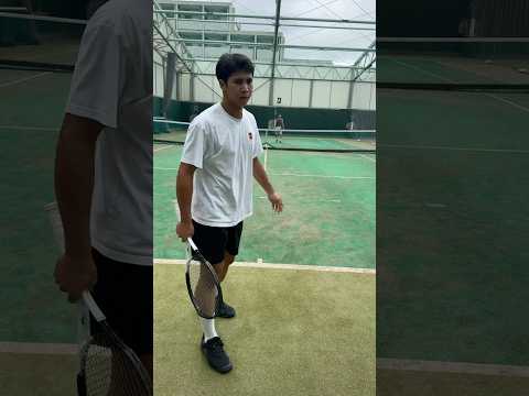 決して敵に背を向けてはいけない②【テニス】#Shorts