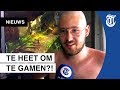 Gamers smelten weg in snikhete tent